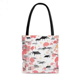 AOP Tote Bag 中国水墨画帆布包