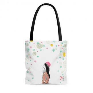 AOP Tote Bag 中国水墨画帆布包